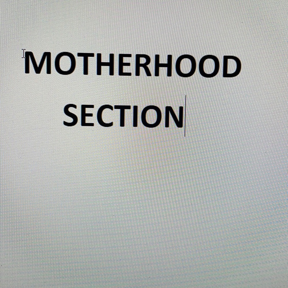 MOTHER HOOD SECTION